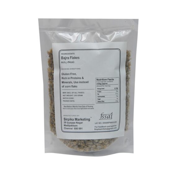 pearl millet flakes back