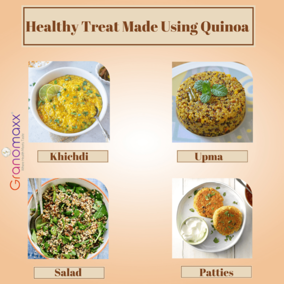 healthy treat made using quinoa