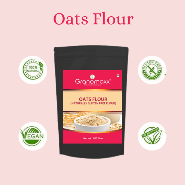 Granomaxx Oats Flour (Atta) 900gms Gluten Free, Natural and high