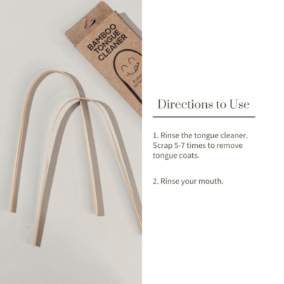 Bamboo Tongue Cleaner - Set of 2 5