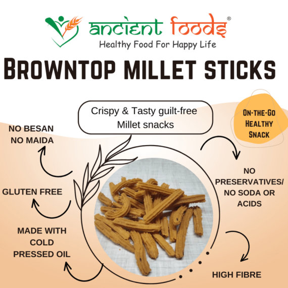 Browntop millet sticks front