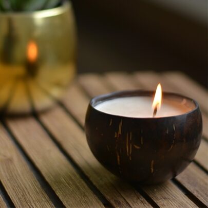 Coconut Shell Vegan Soy Wax Candle (Lavender) - 150g 1