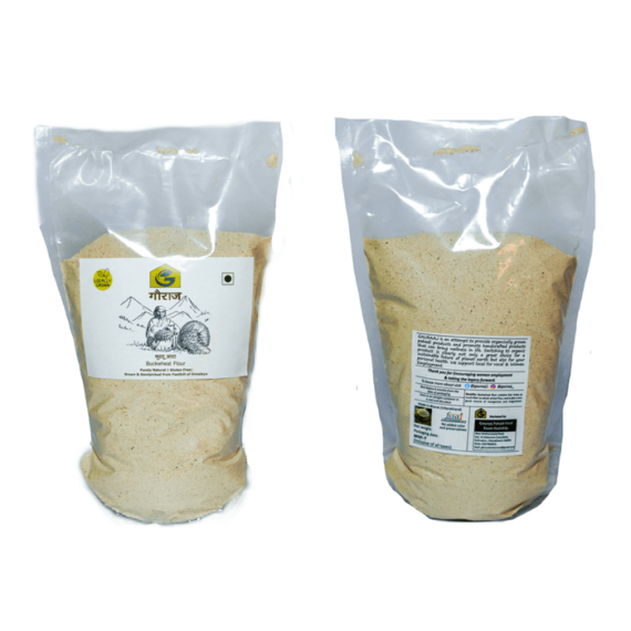 Natural stone grounded cold pressed 
kuttu aata/ buckwheat flours/'kutto/papparai/vrat ka atta -1 kg