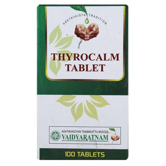 VAIDYARATNAM THYROCALM TABLET - PACK OF 100 TAB