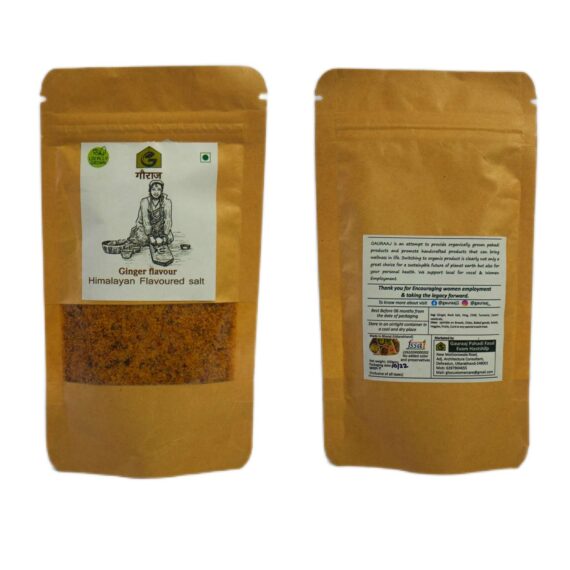 Stone grouded himalayan flavored salt(ginger flavour) - 200gm