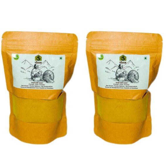 Natural stone grounded cold pressed Pahadi Turmeric powder/kurkum/huang  jiang/curcuma/curcumin - 500gm