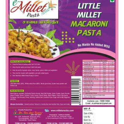 little millet macaroni pasta