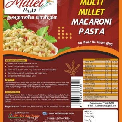 multi millet macaroni pasta