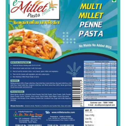 multi millet penne pasta