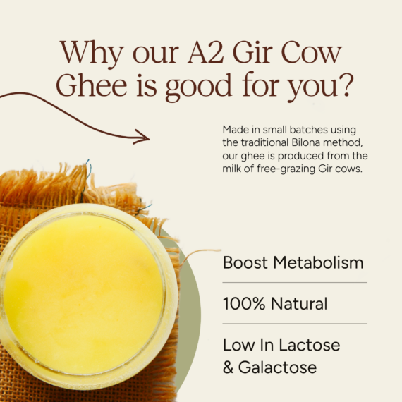 Soil Origin A2 Gir Cow Ghee (Bilona Churned)