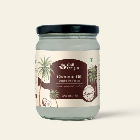 Soil Origin Wood Pressed Coconut Oil - 500 Ml