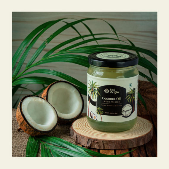 Soil Origin Wood Pressed Coconut Oil - 500 Ml