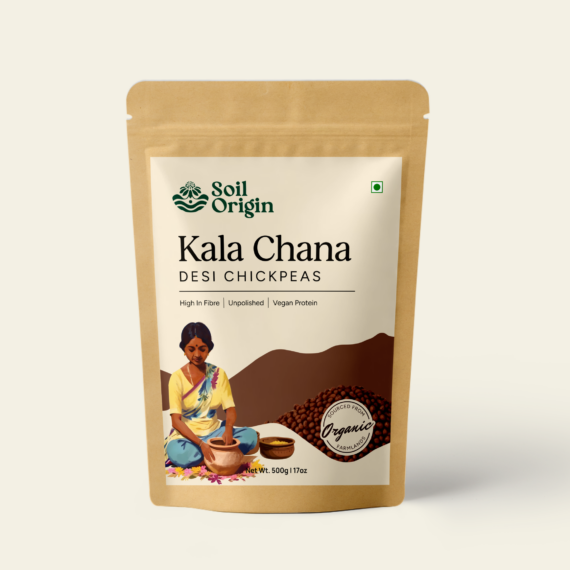 Soil Origin Black Chana (Desi Chana) - 500 Gm