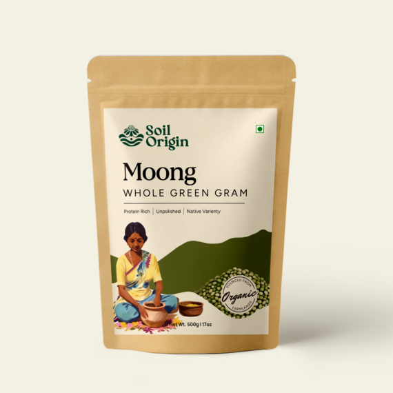 Soil Origin Whole Green Gram (Moong) - 500 Gm