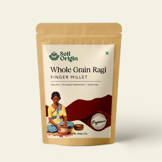 Soil Origin Ragi Whole (Finger Millet) - 500 Gm