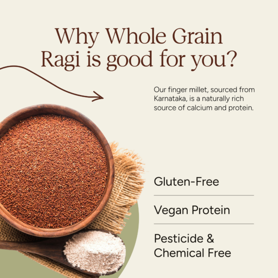 Soil Origin Ragi Whole (Finger Millet) - 500 Gm