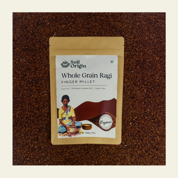 Soil Origin Ragi Whole (Finger Millet) - 500 Gm