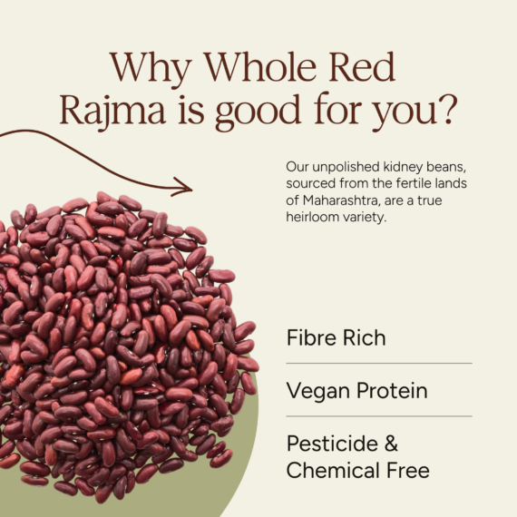 Soil Origin Red Rajma (Kidney Beans) - 500 Gm (Pack Of 2)