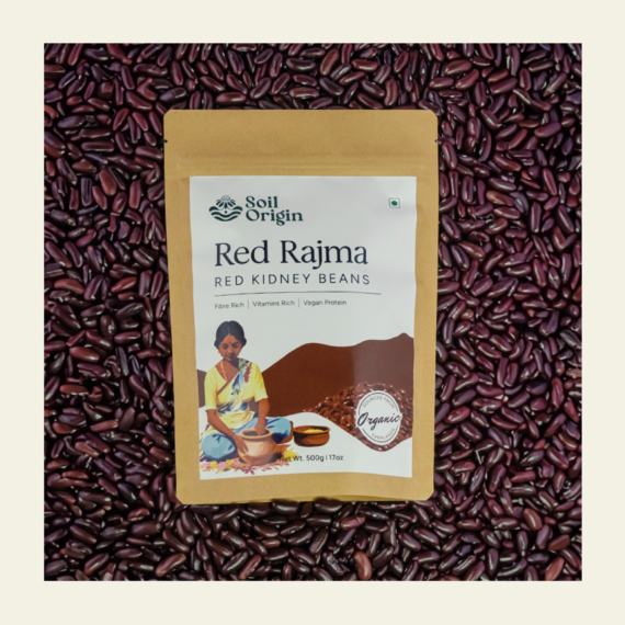 Soil Origin Red Rajma (Kidney Beans) - 500 Gm (Pack Of 2)