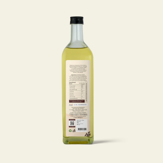 Soil Origin Wood Pressed Sunflower Oil