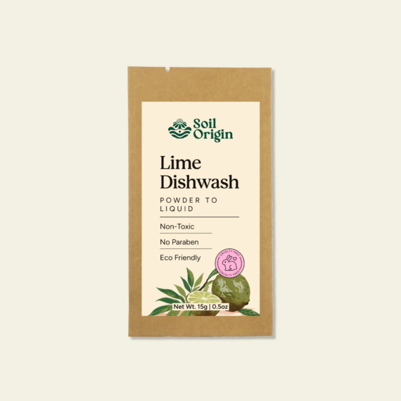 Soil Origin Powder to Liquid Dishwash (Lime),Toxic Free, Make 250 Ml