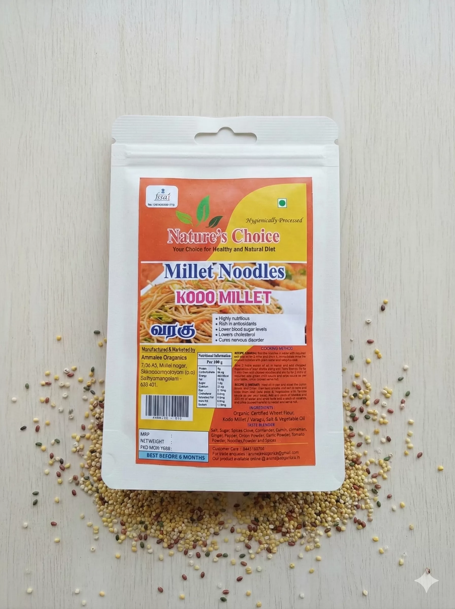KODO MILLET/ VARAGU NOODLES, 175G