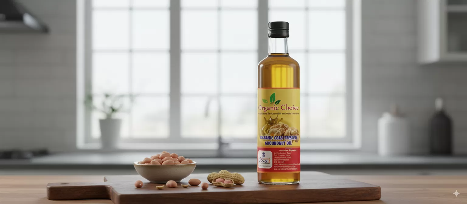 Organic Groundnut Oil 1 lit