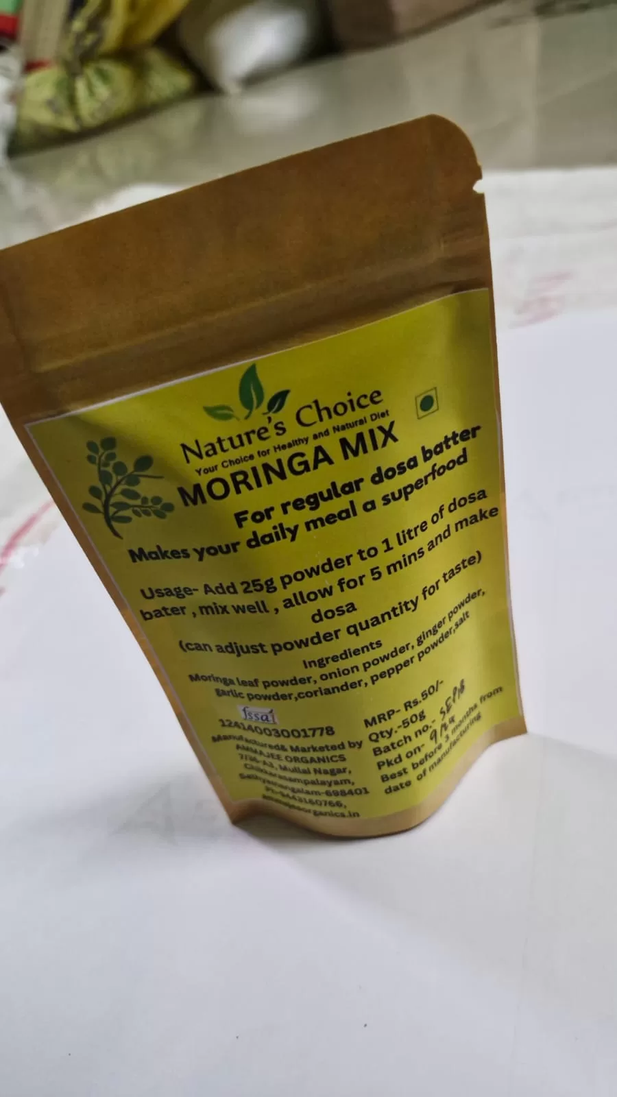MORINGA DOSA MIX,50G (pack of 4)